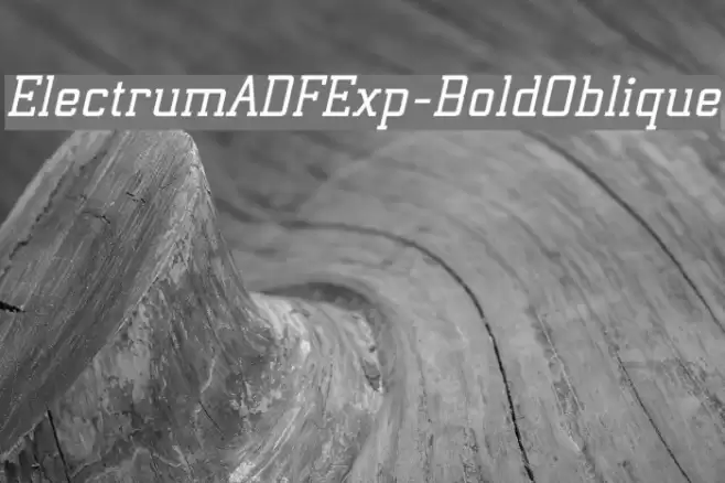 ElectrumADFExp-BoldOblique Font examples