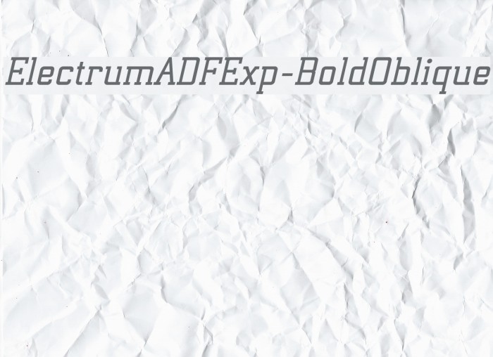 ElectrumADFExp-BoldOblique Font examples