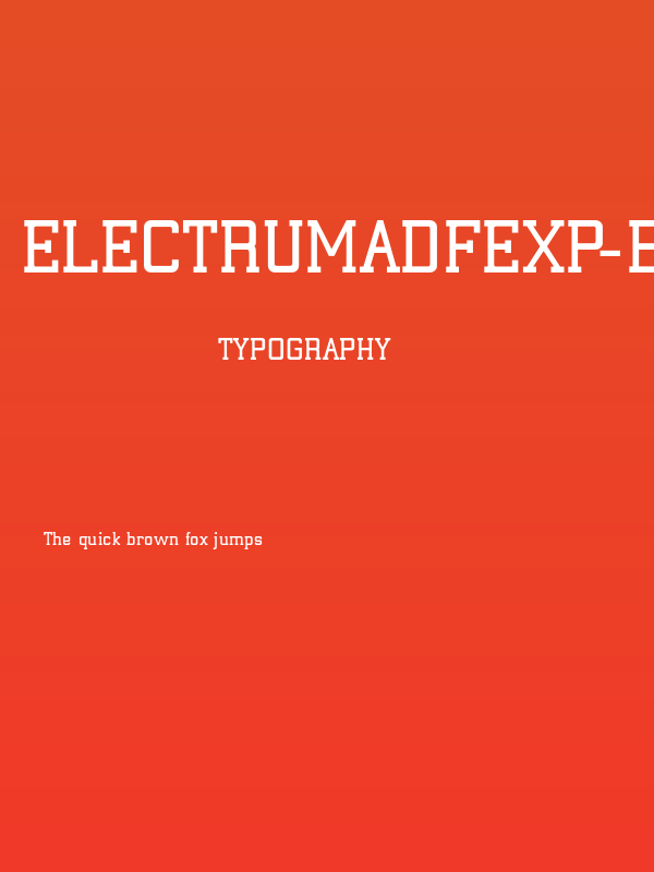 ElectrumADFExp-Bold Poster