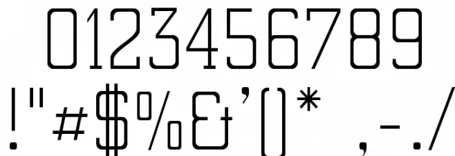 ElectrumADFExp-Light Font OTHER CHARS