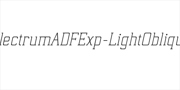 ElectrumADFExp-LightOblique Logo