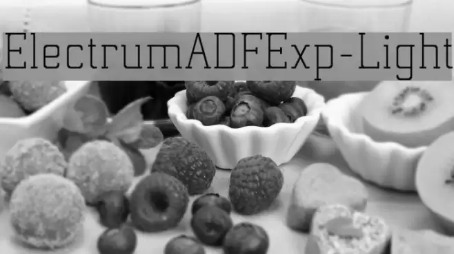 ElectrumADFExp-Light Font examples