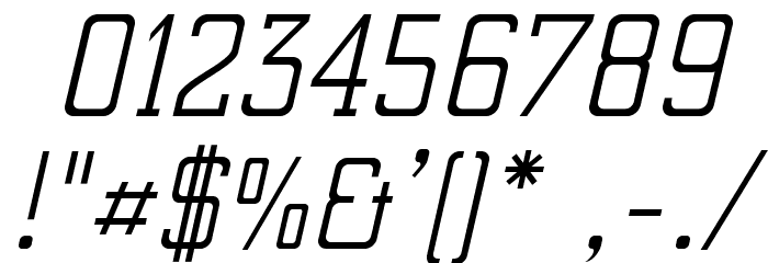 ElectrumADFExp-Oblique Font OTHER CHARS
