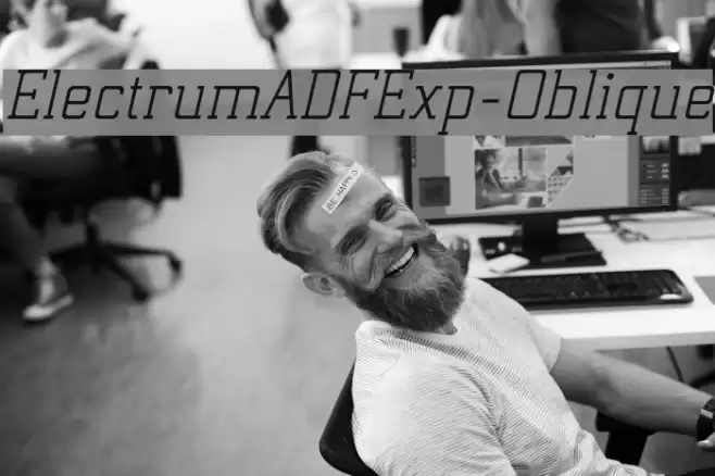 ElectrumADFExp-Oblique Font examples