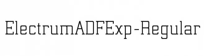 ElectrumADFExp-Regular  les polices de caractères gratuit tlcharger