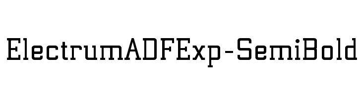 ElectrumADFExp-SemiBold  Descarca Fonturi Gratis