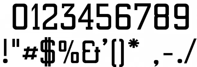 ElectrumADFExp-SemiBold Font OTHER CHARS