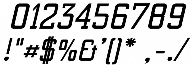 ElectrumADFExp-SemiBoldOblique Font OTHER CHARS