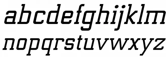 ElectrumADFExp-SemiBoldOblique Font LOWERCASE