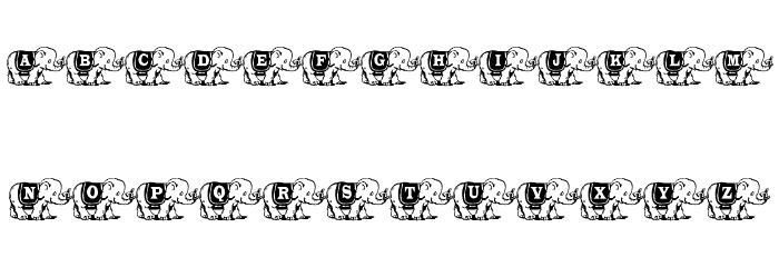 Elefont Font LOWERCASE