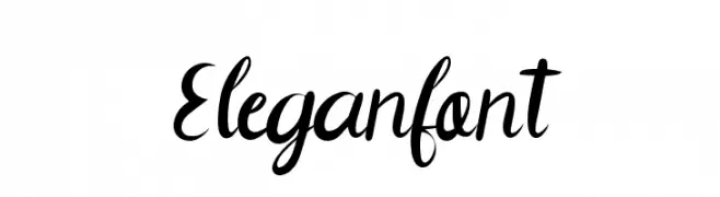 Elegan font  免费字体下载