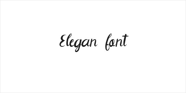 Elegan font Logo
