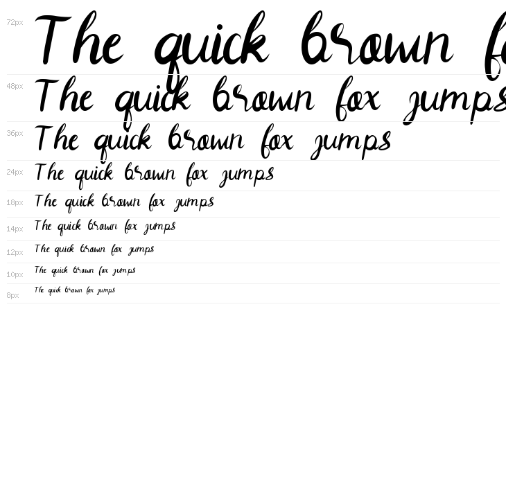 Elegan font Waterfall