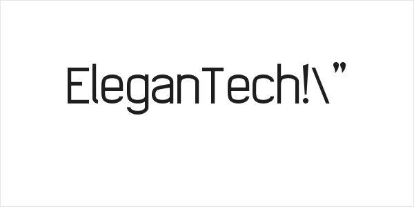 EleganTech!" Logo