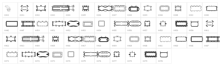 Elegance two Character Map