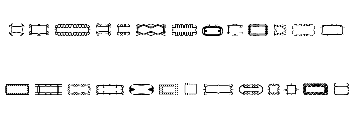 Elegance two Font LOWERCASE