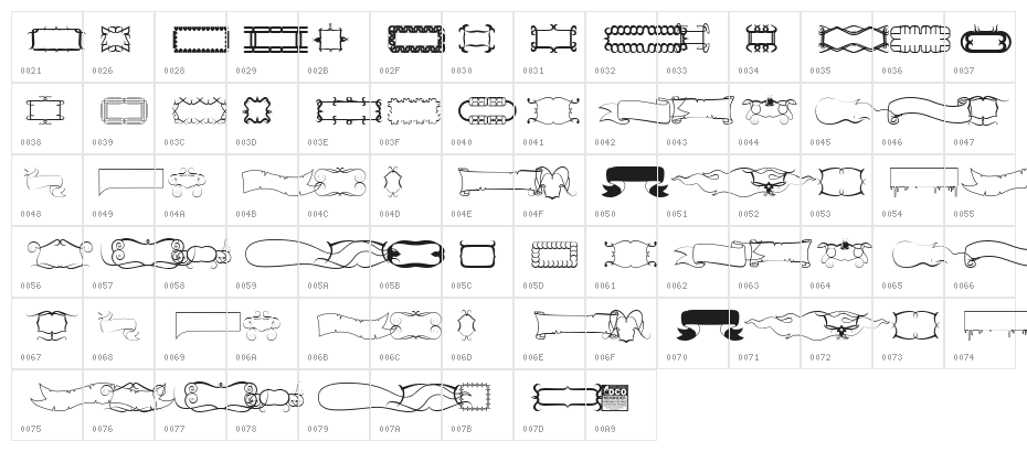 Elegance_PersonalUseOnly Character Map