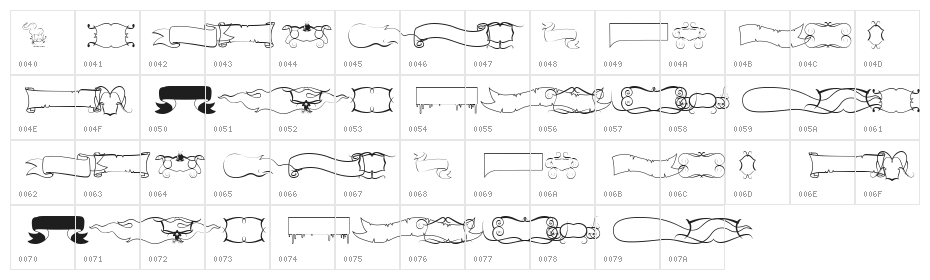 Elegance Character Map