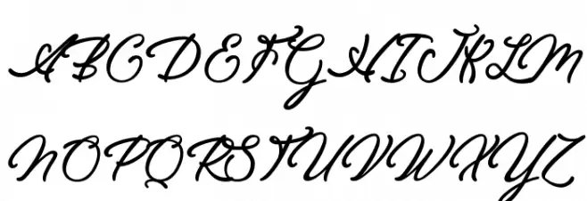 EleganciaRomantica フォント 大文字