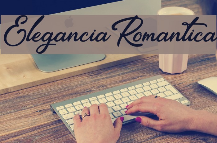 EleganciaRomantica Font examples