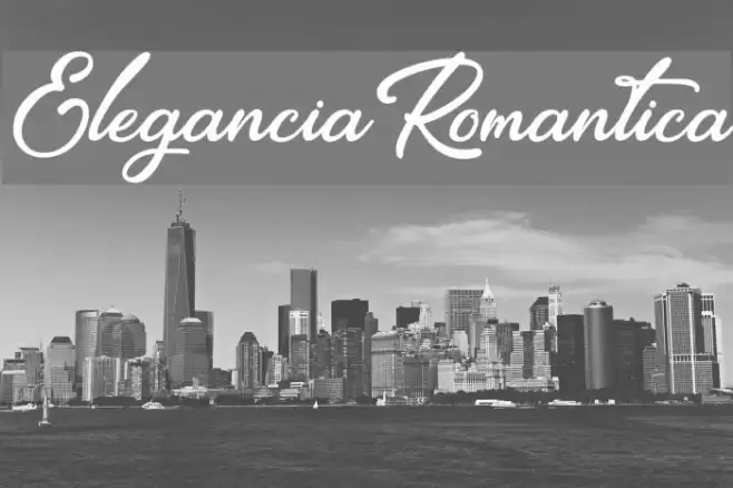 EleganciaRomantica Font examples