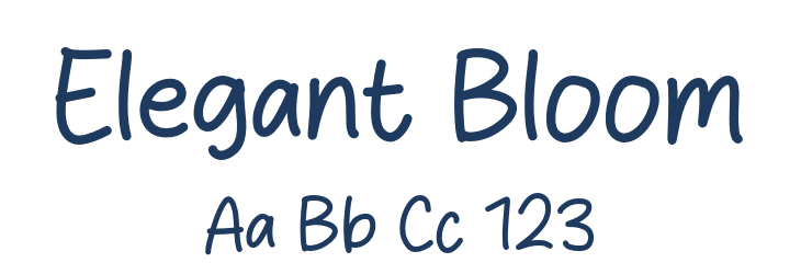 Elegant Bloom Font Preview