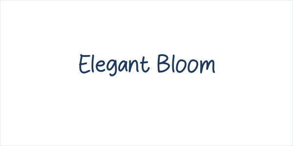 Elegant Bloom Logo