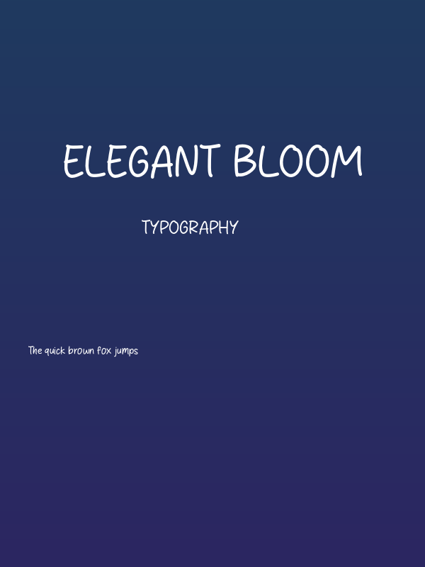 Elegant Bloom Poster