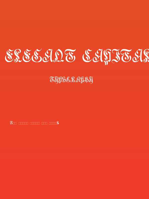 Elegant Capitals Poster