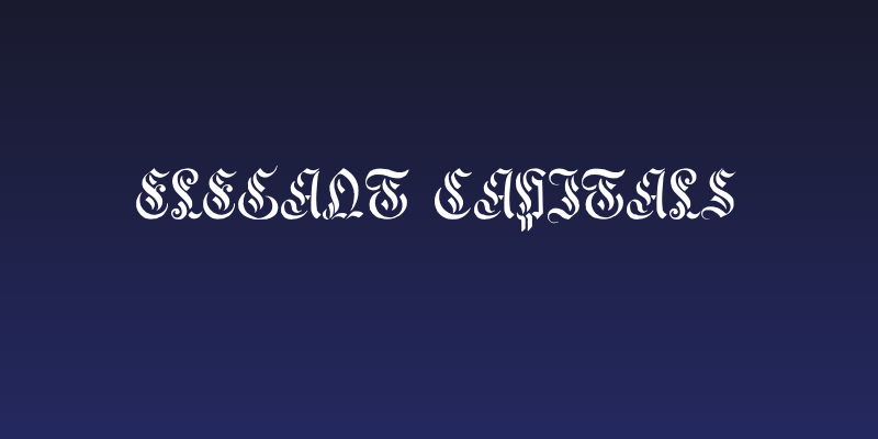 Elegant Capitals Social Header
