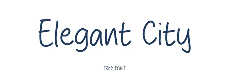 Elegant City 字体