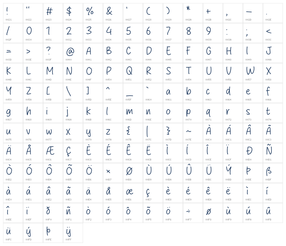 Elegant City Character Map