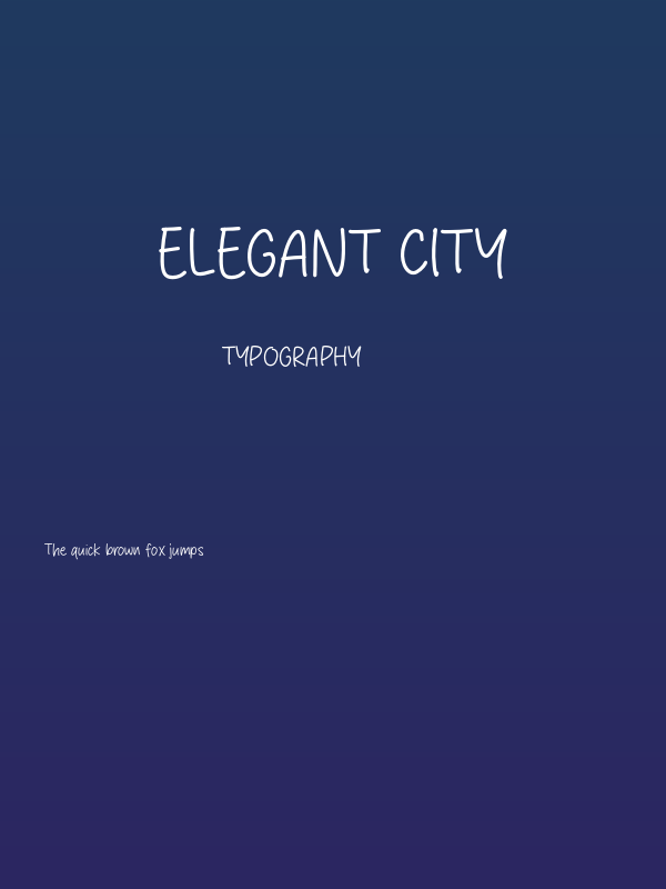 Elegant City Poster