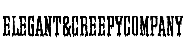 Elegant & Creepy Company  नि: शुल्क फ़ॉन्ट्स डाउनलोड