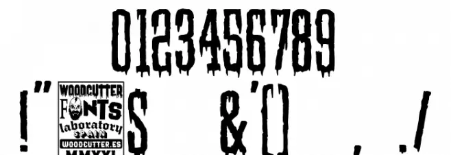 Elegant & Creepy Company Font OTHER CHARS