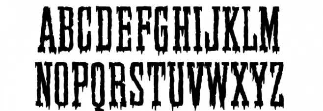 Elegant & Creepy Company Шрифта ВЕРХНИЙ