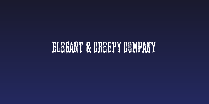 Elegant & Creepy Company Social Header