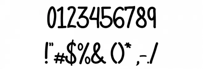 Elegant Ink Font OTHER CHARS