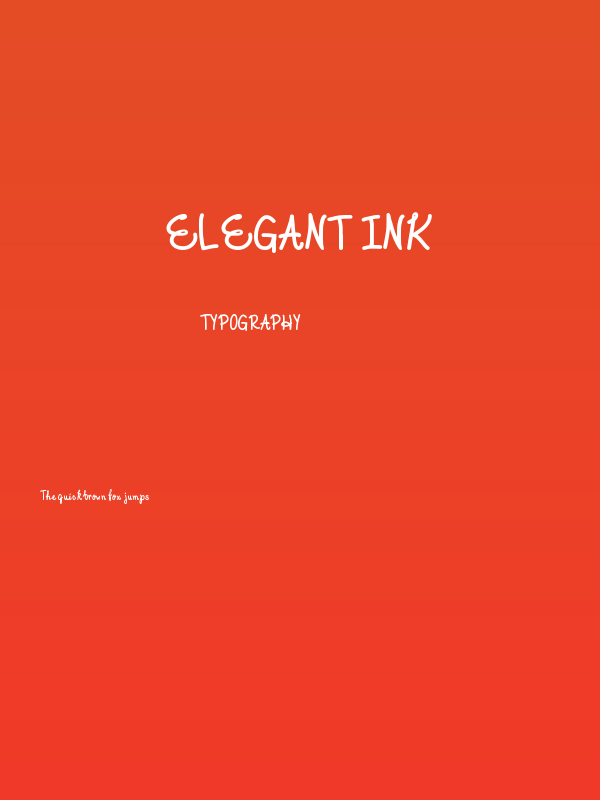 Elegant Ink Poster