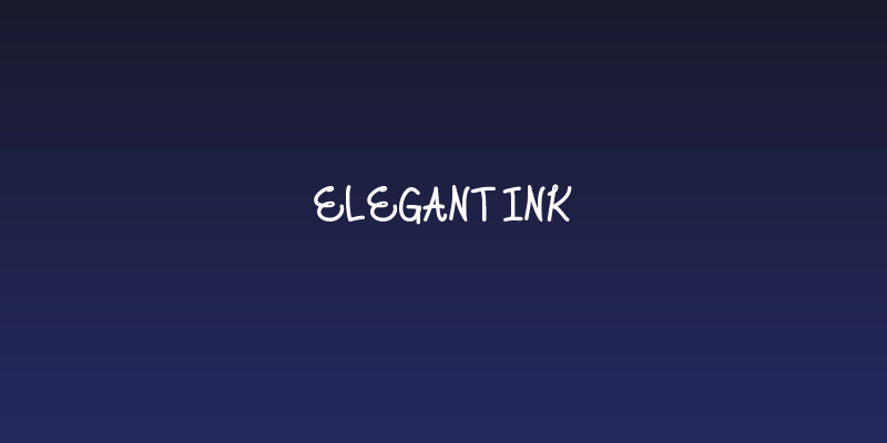 Elegant Ink Social Header