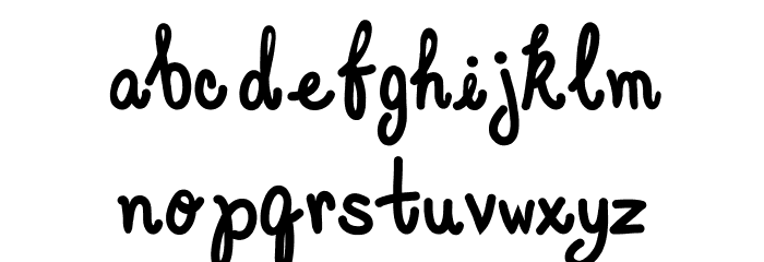 Elegant Ink Font LOWERCASE