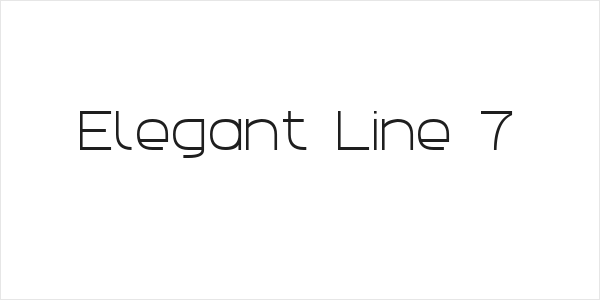 Elegant Line 7 Logo