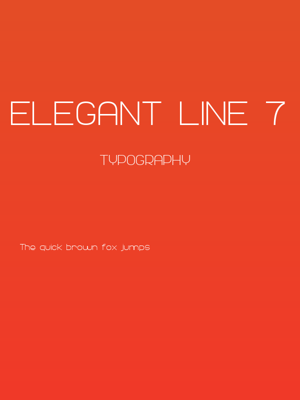 Elegant Line 7 Poster