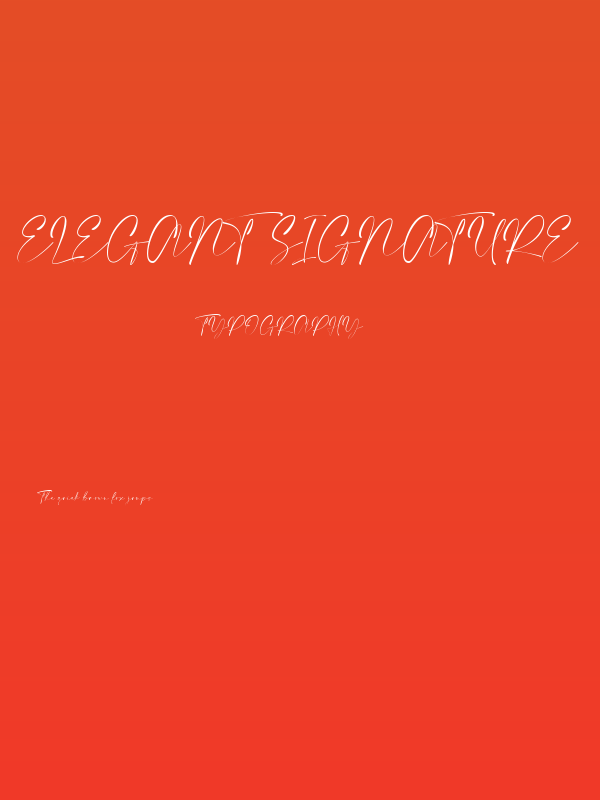 Elegant Signature Poster