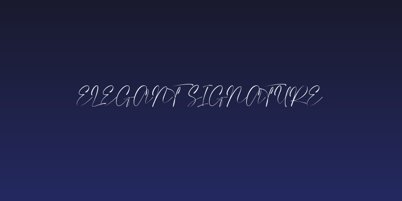 Elegant Signature Social Header
