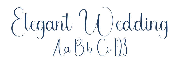 Elegant Wedding Font Preview