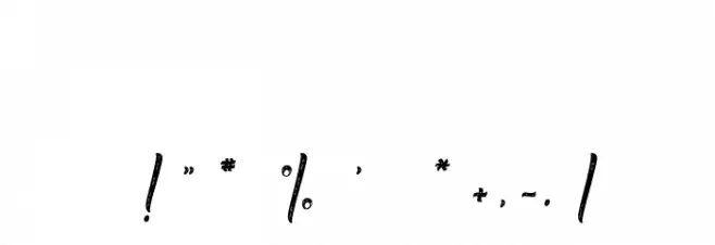 Elegant and Sensational Font OTHER CHARS
