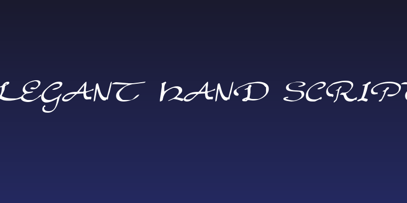 Elegant hand Script Social Header