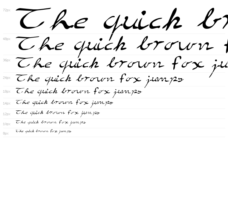 Elegant hand Script Waterfall