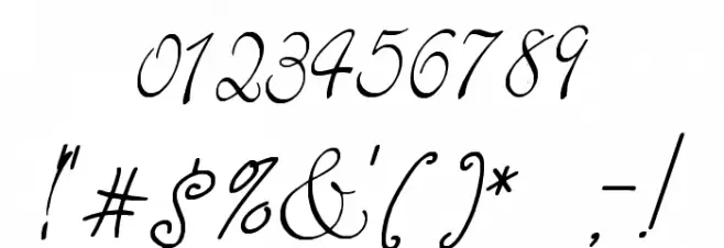 Elegant Font OTHER CHARS